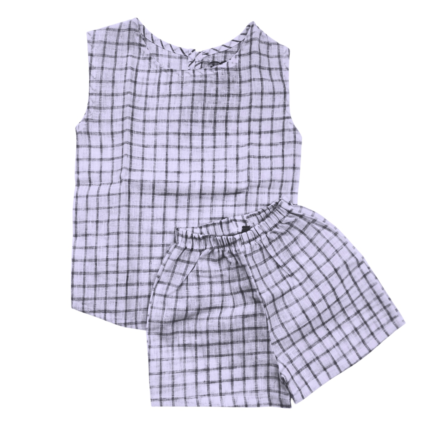 Firstkiss Baby Boy Checkered Two-Piece Set| Fisher