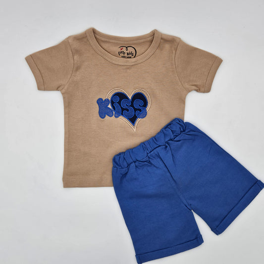 Khaki dress set boche firstkiss kids wear