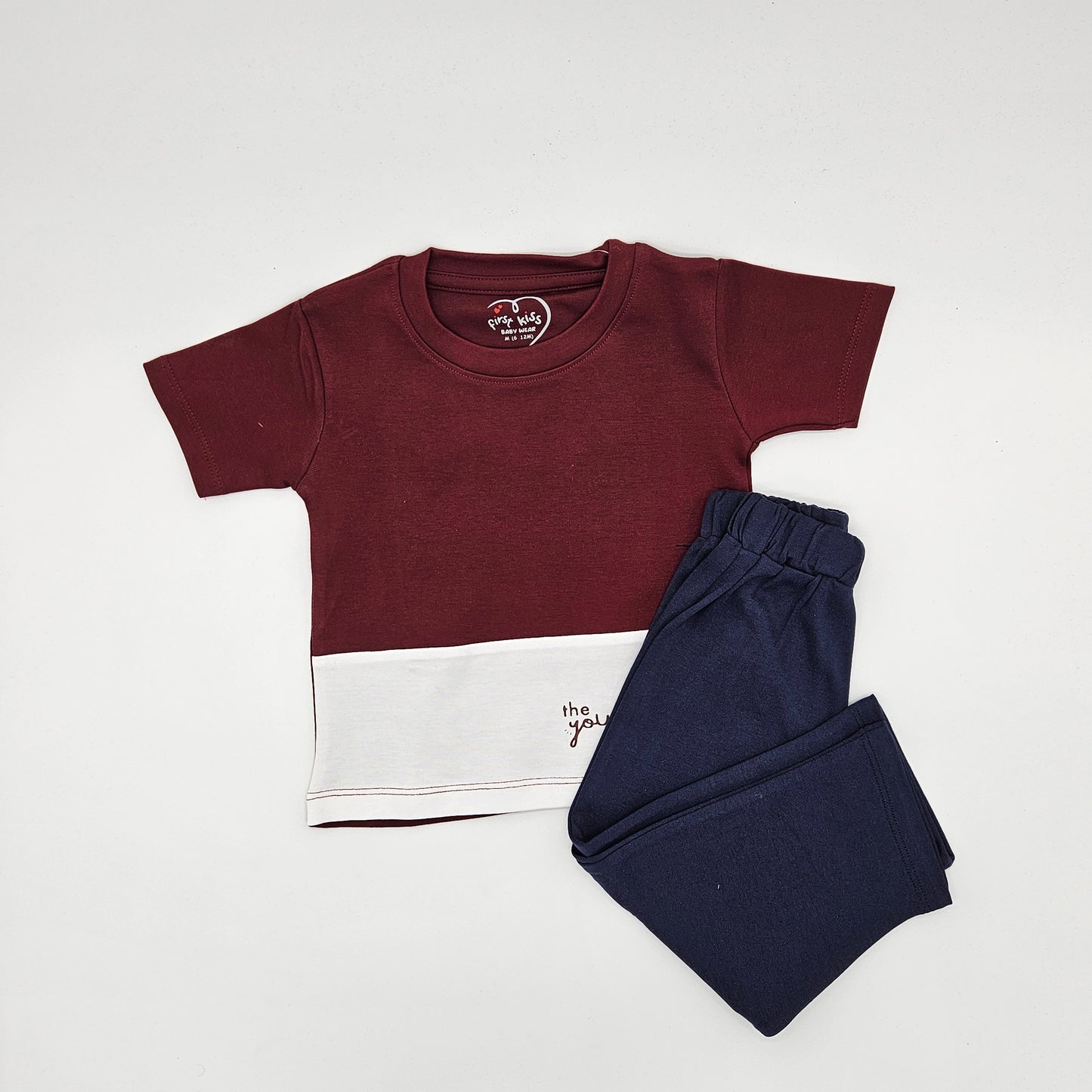 Maroon kids wear boche firstkiss