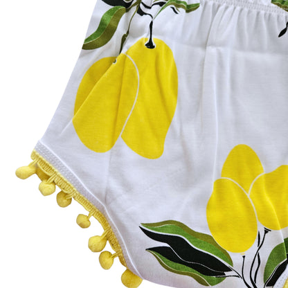 Yellow fruit romper boche firstkiss