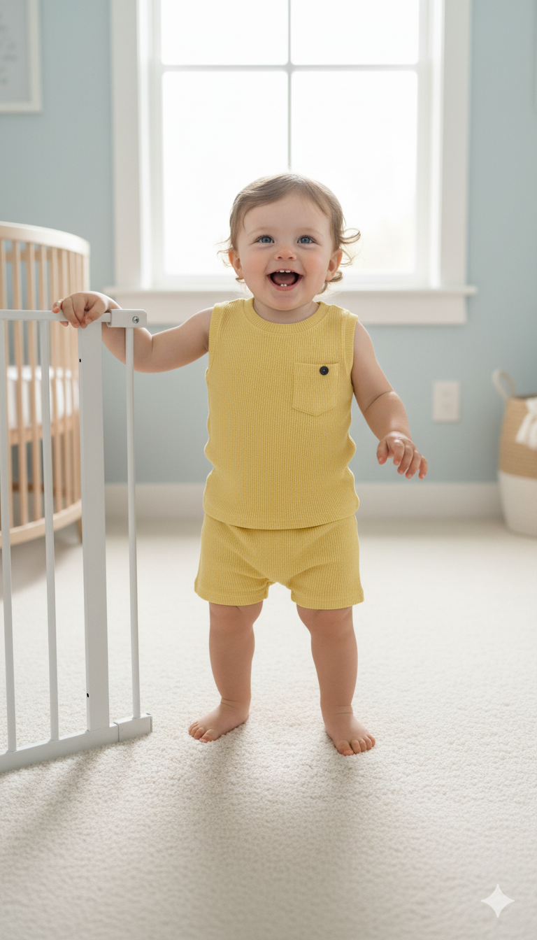 Yellow Kids Dress Set