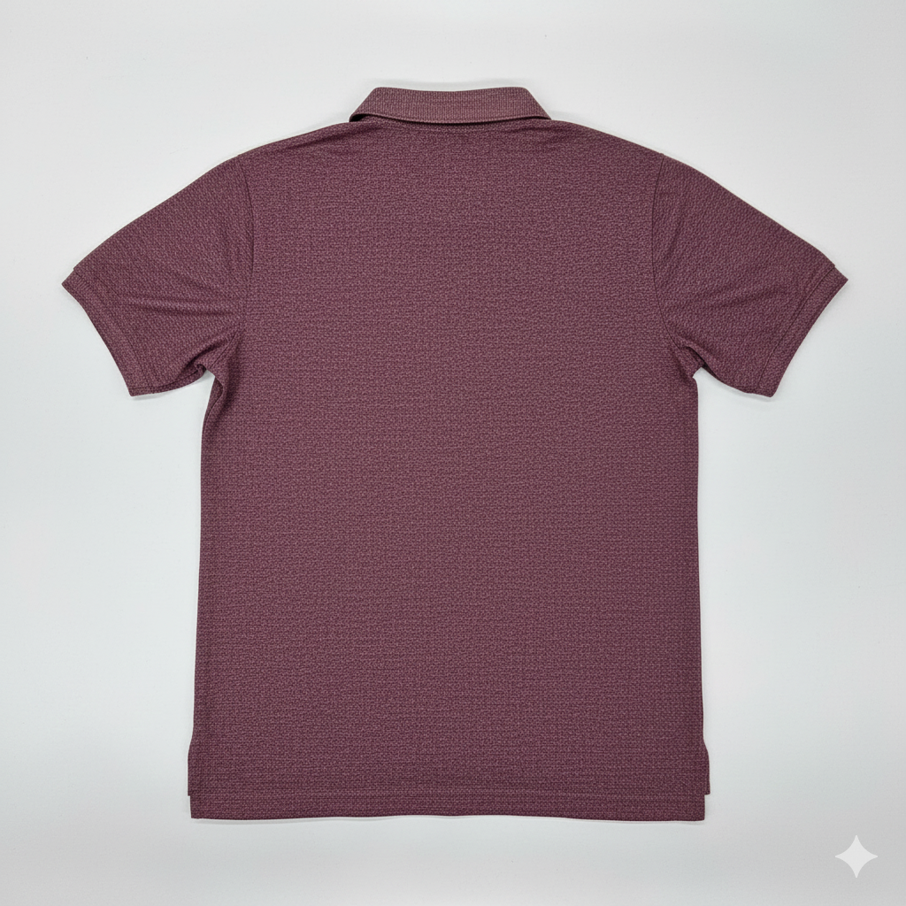 Maroon polo shirt boche garments