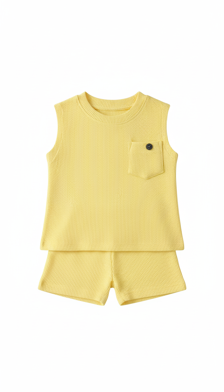 Yellow Kids Dress Set