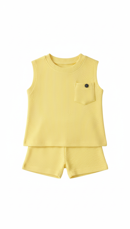 Yellow Kids Dress Set
