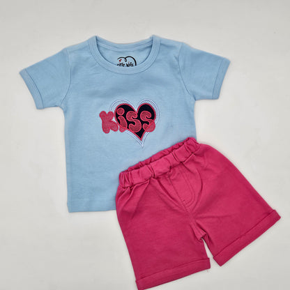 Sky Blue dress set boche firstkiss kids wear