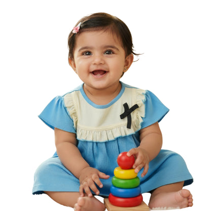 Blue Girls Dress Boche Firstkiss